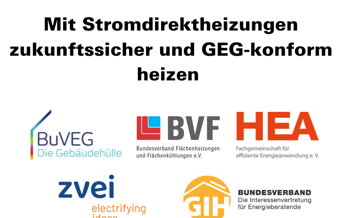 Gemeinsame Pressemitteilung Verbändebündnis Stromdirektheizung Im Niedrigstenergiegebäude